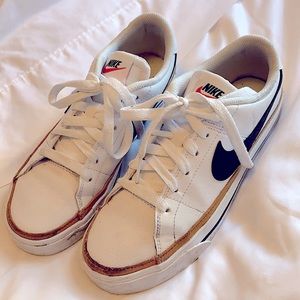 Nike Court Legacy Sneakers in White/Black